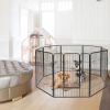 8 Metal Panel Heavy Duty Pet Playpen Dog Fence with Door 40 Inch